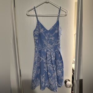 Floral Blue Dress